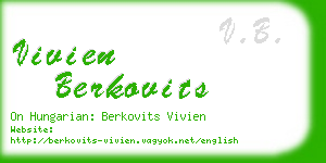 vivien berkovits business card